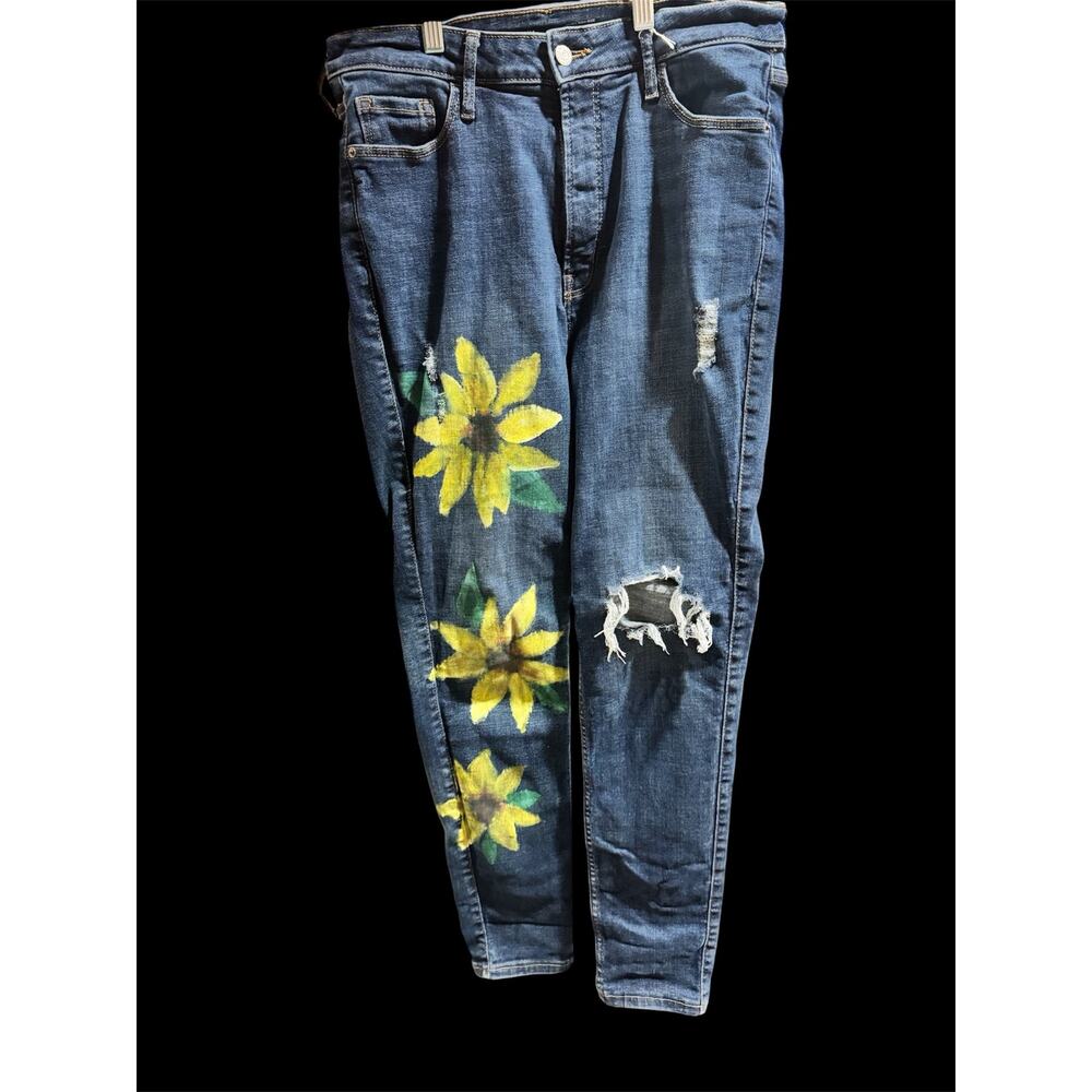Old Navy Extra High Rise Rockstar Super Skinny size 12